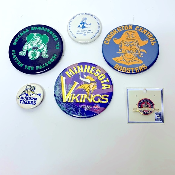 Other - Vintage Pin Bundle | Minnesota Vikings Pro Football Hall Of Fame 1988 Alan Page